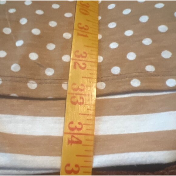 Reversible Sleeveless Striped & Polka Dot Dress Oversize Size Small - Picture 8 of 8